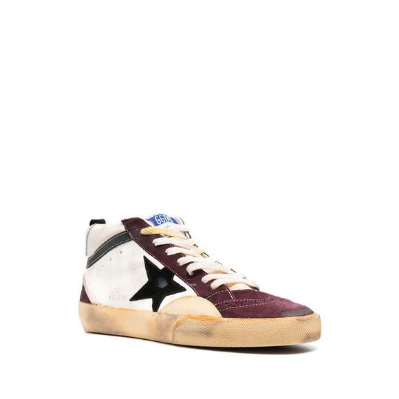 Men's 2024 Fashion Sneakers - Metallic Gold and White - Picture 2 of 4